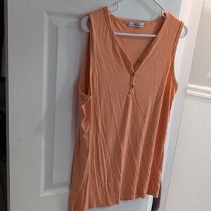 Michelle Mae Orange Sleeveless Top